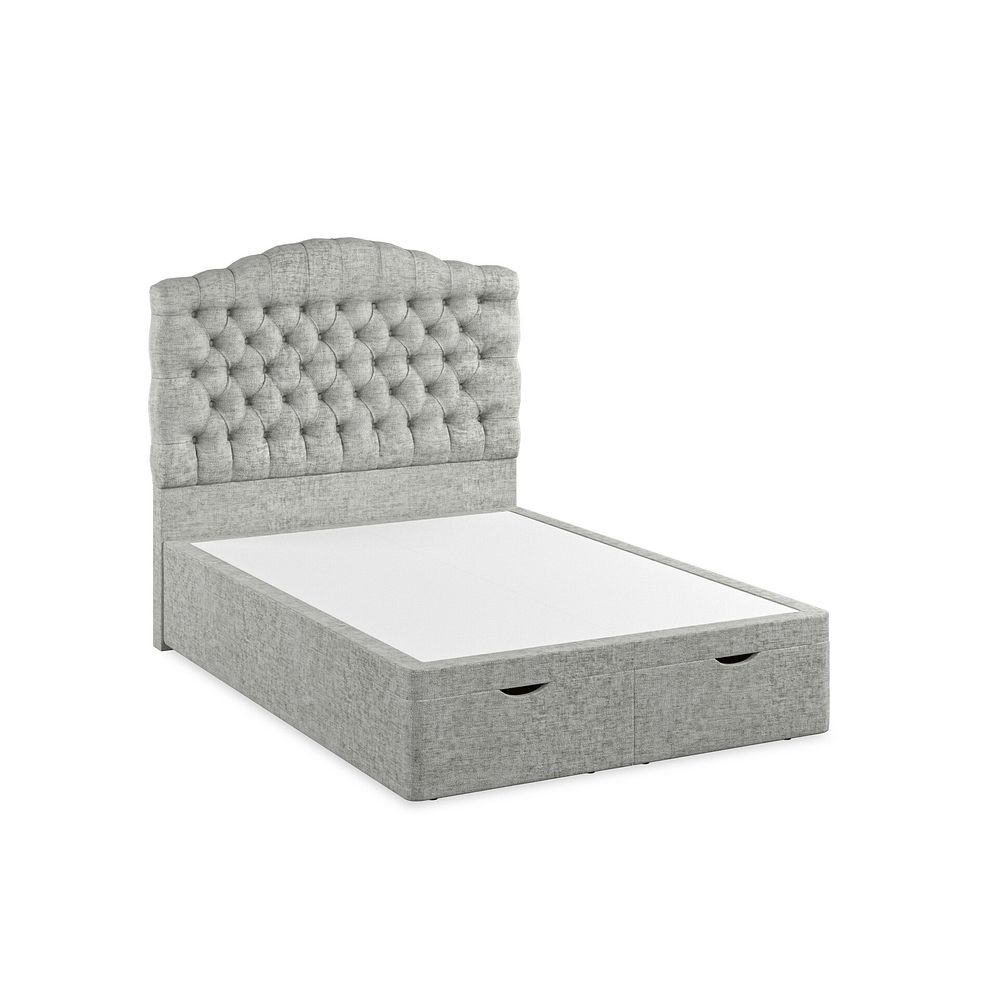 Kendal Double Storage Ottoman Bed in Brooklyn Fabric - Fallow Grey 2