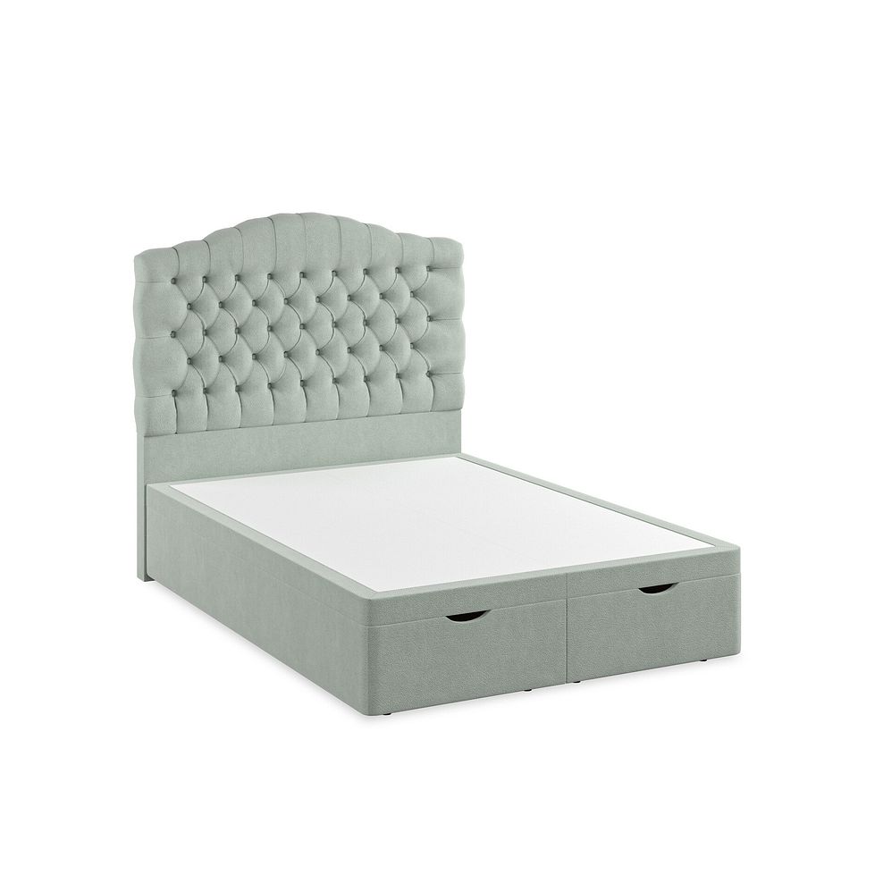 Kendal Double Storage Ottoman Bed in Venice Fabric - Duck Egg 2