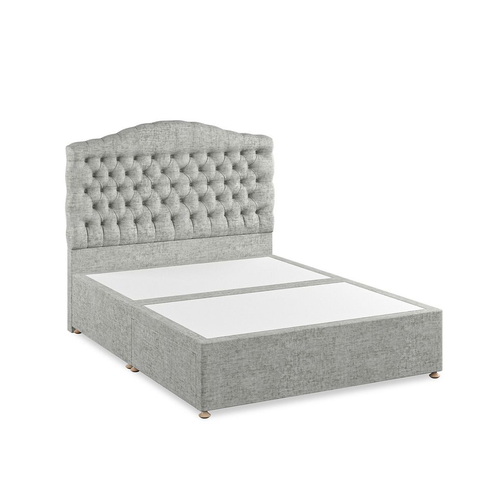 Kendal King-Size 2 Drawer Divan Bed in Brooklyn Fabric - Fallow Grey 2