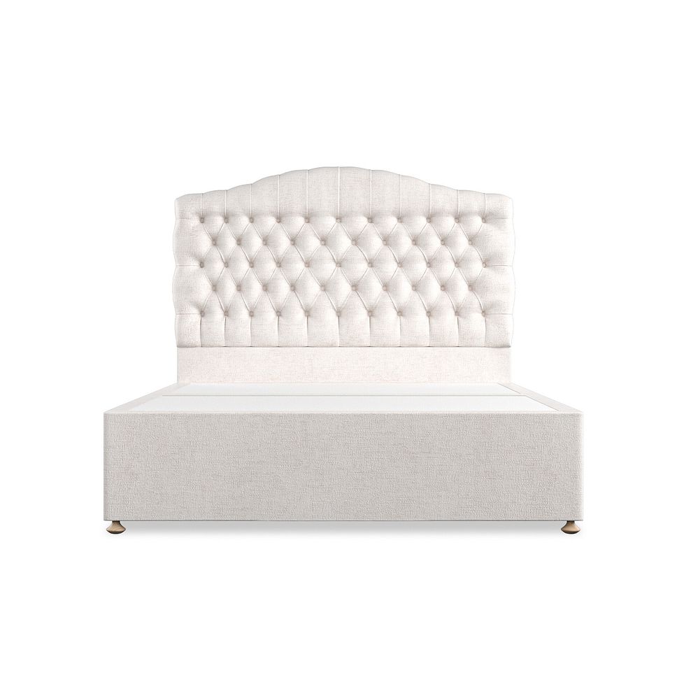 Kendal King-Size 2 Drawer Divan Bed in Brooklyn Fabric - Lace White 3