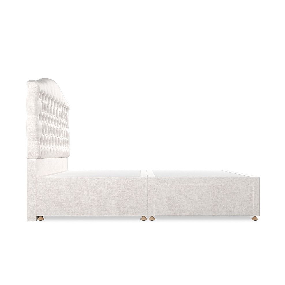 Kendal King-Size 2 Drawer Divan Bed in Brooklyn Fabric - Lace White 4