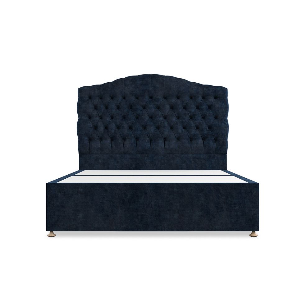Kendal King-Size 2 Drawer Divan Bed in Heritage Velvet - Royal Blue 3