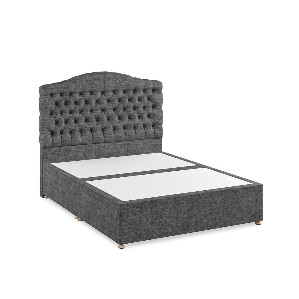 Kendal King-Size 4 Drawer Divan Bed in Brooklyn Fabric - Asteroid Grey 2