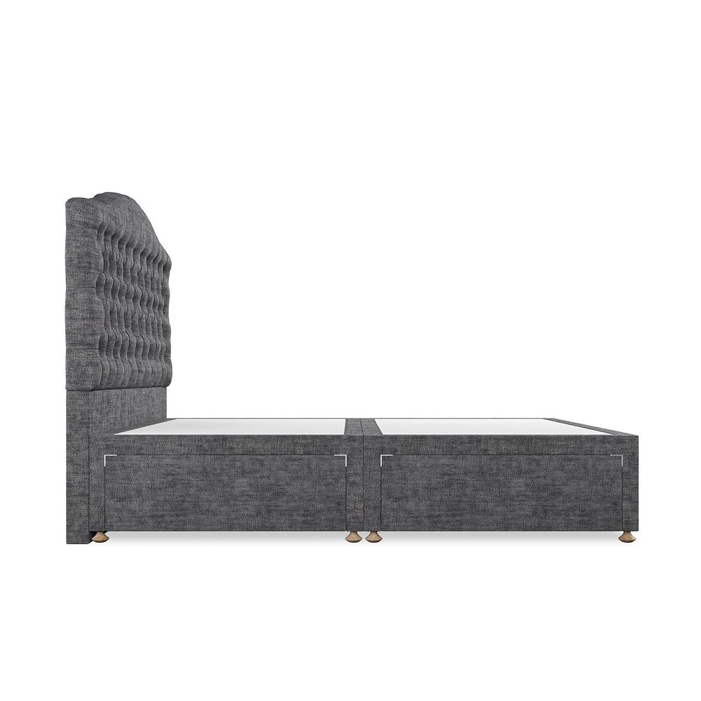 Kendal King-Size 4 Drawer Divan Bed in Brooklyn Fabric - Asteroid Grey 4