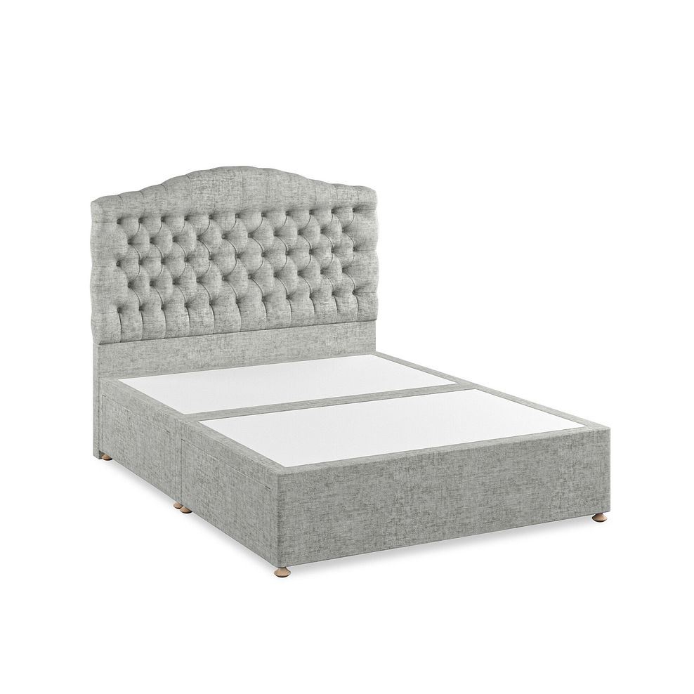 Kendal King-Size 4 Drawer Divan Bed in Brooklyn Fabric - Fallow Grey 2