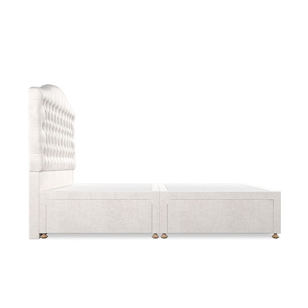 Kendal King-Size 4 Drawer Divan Bed in Brooklyn Fabric - Lace White 4