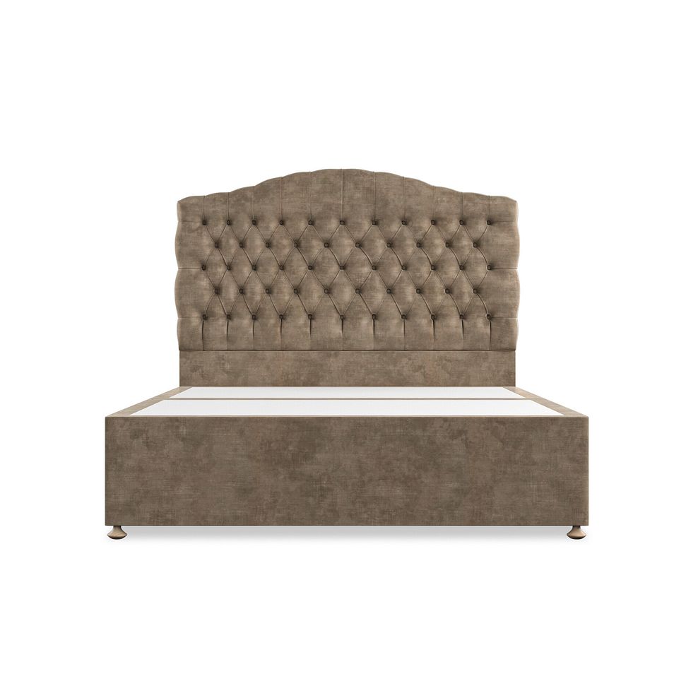 Kendal King-Size 4 Drawer Divan Bed in Heritage Velvet - Cedar 3