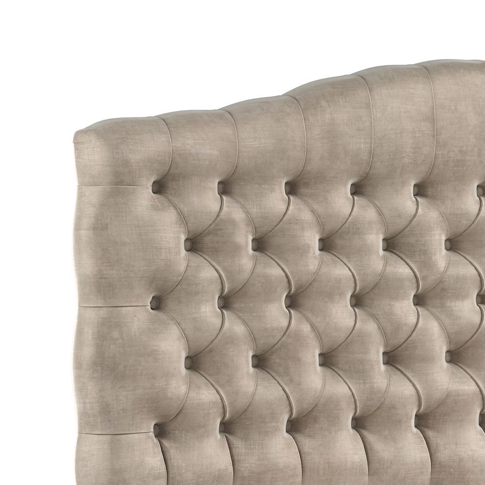 Kendal King-Size 4 Drawer Divan Bed in Heritage Velvet - Mink 5