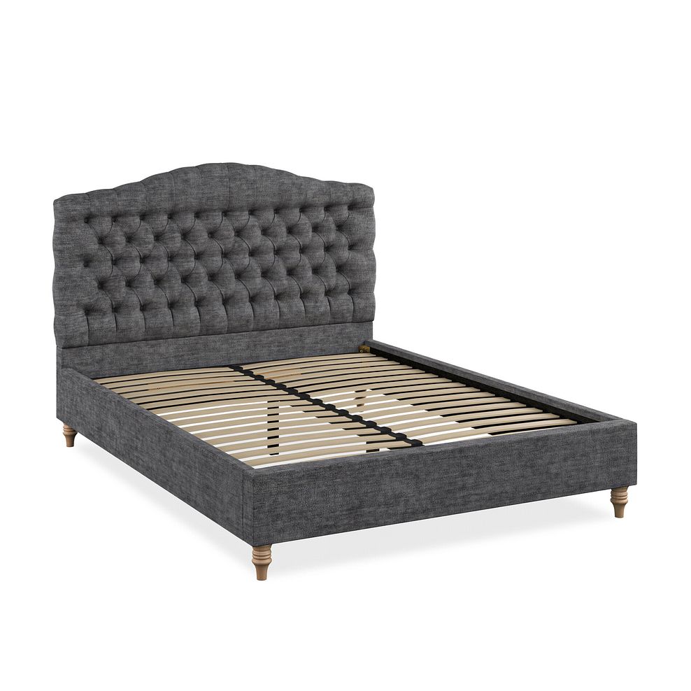 Kendal King-Size Bed in Brooklyn Fabric - Asteroid Grey 2