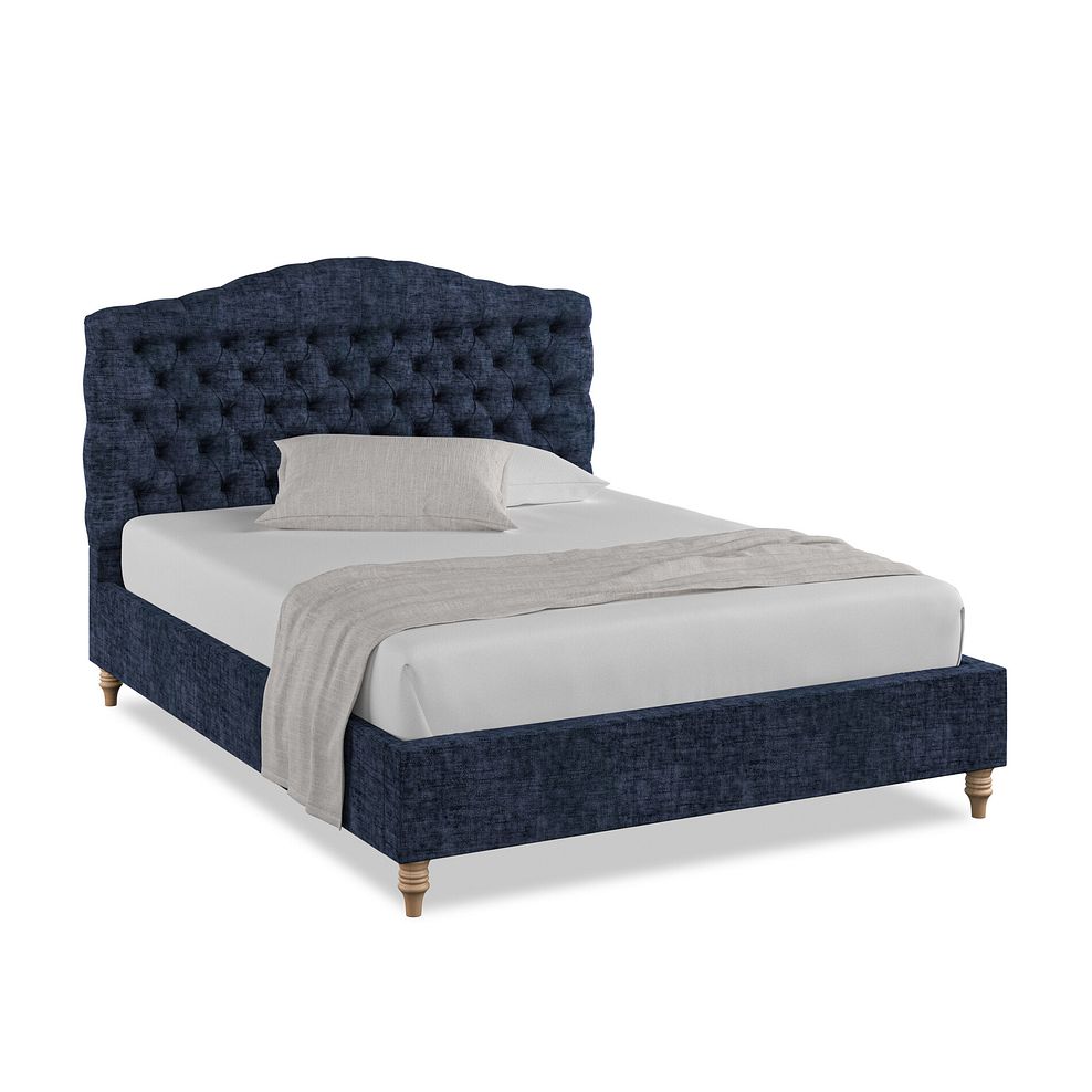 Kendal King-Size Bed in Brooklyn Fabric - Hummingbird Blue 1