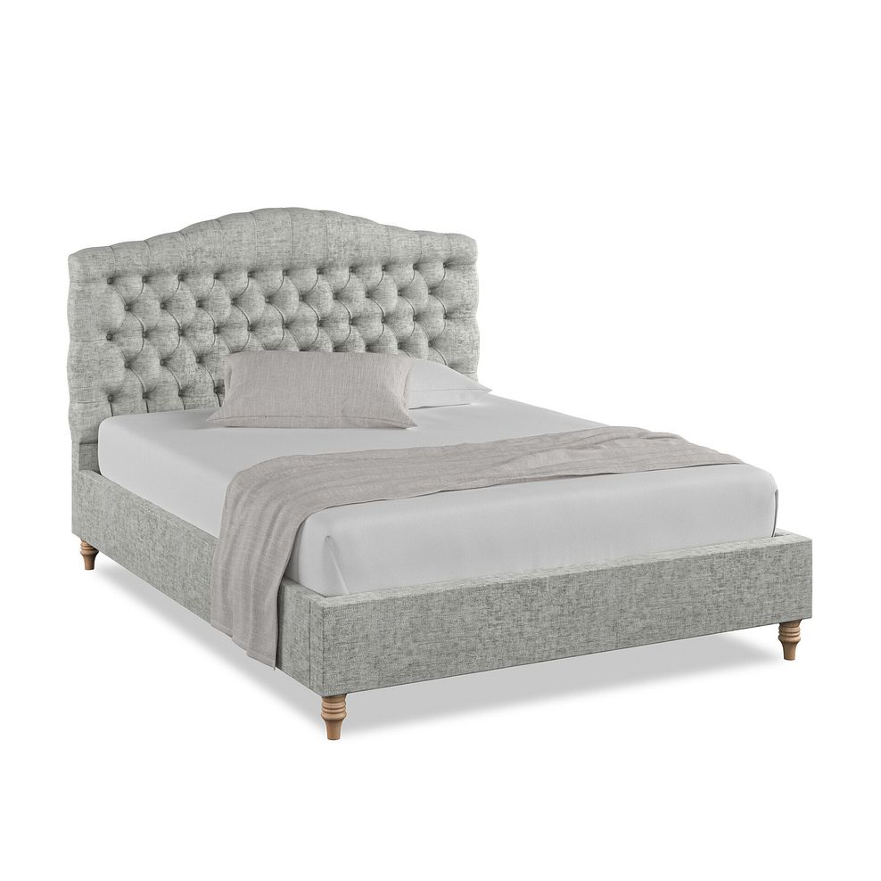 Kendal King-Size Bed in Brooklyn Fabric - Fallow Grey 1
