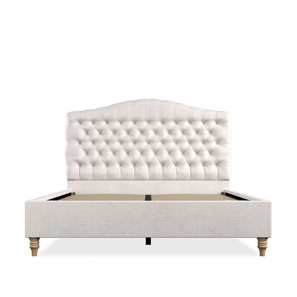 Kendal King-Size Bed in Brooklyn Fabric - Lace White 6