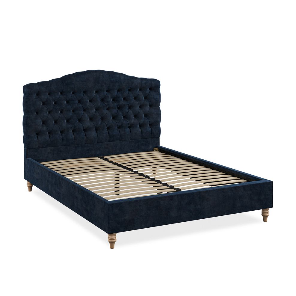 Kendal King-Size Bed in Heritage Velvet - Royal Blue 2