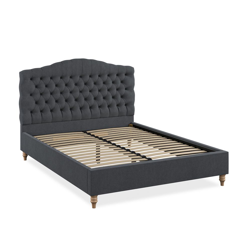 Kendal King-Size Bed in Venice Fabric - Anthracite 2