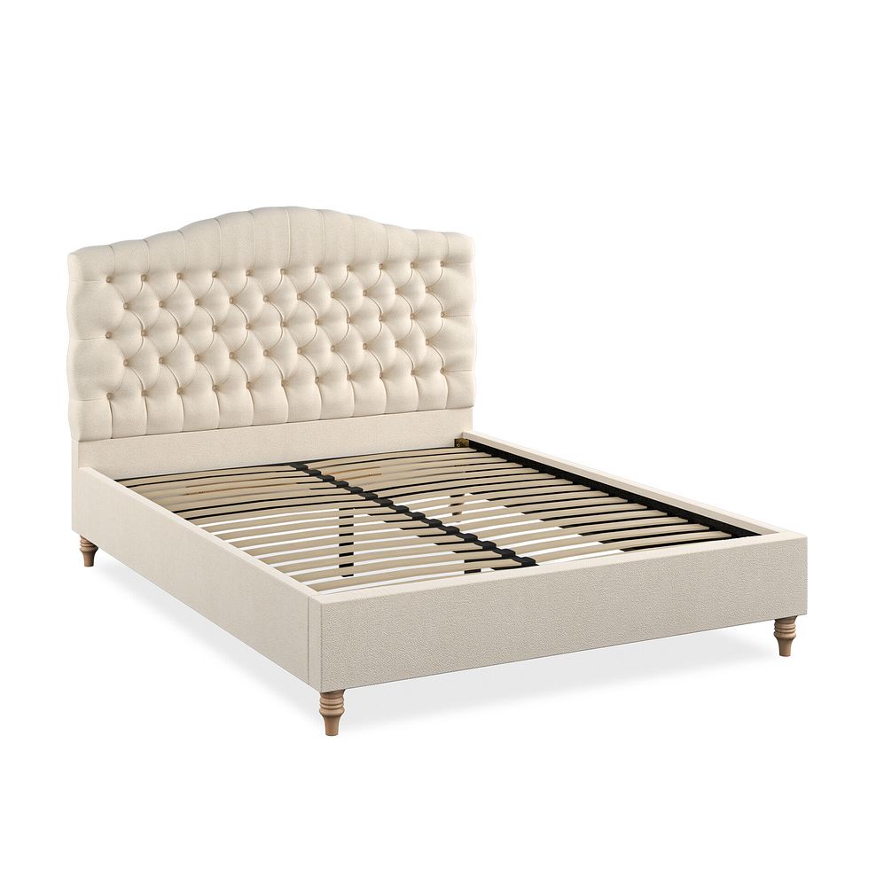 Kendal King-Size Bed in Venice Fabric - Cream 2