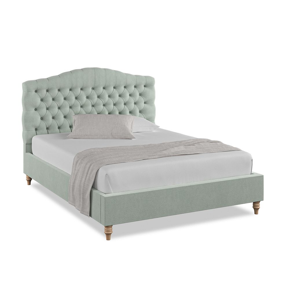 Kendal King-Size Bed in Venice Fabric - Duck Egg 1
