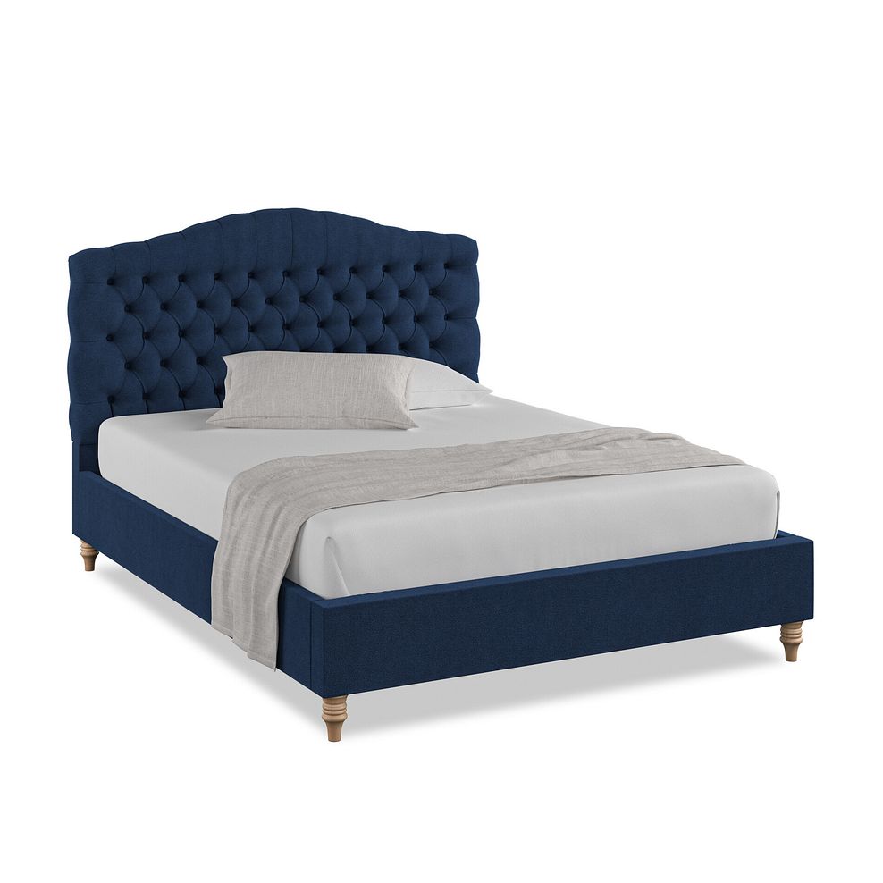 Kendal King-Size Bed in Venice Fabric - Marine 1