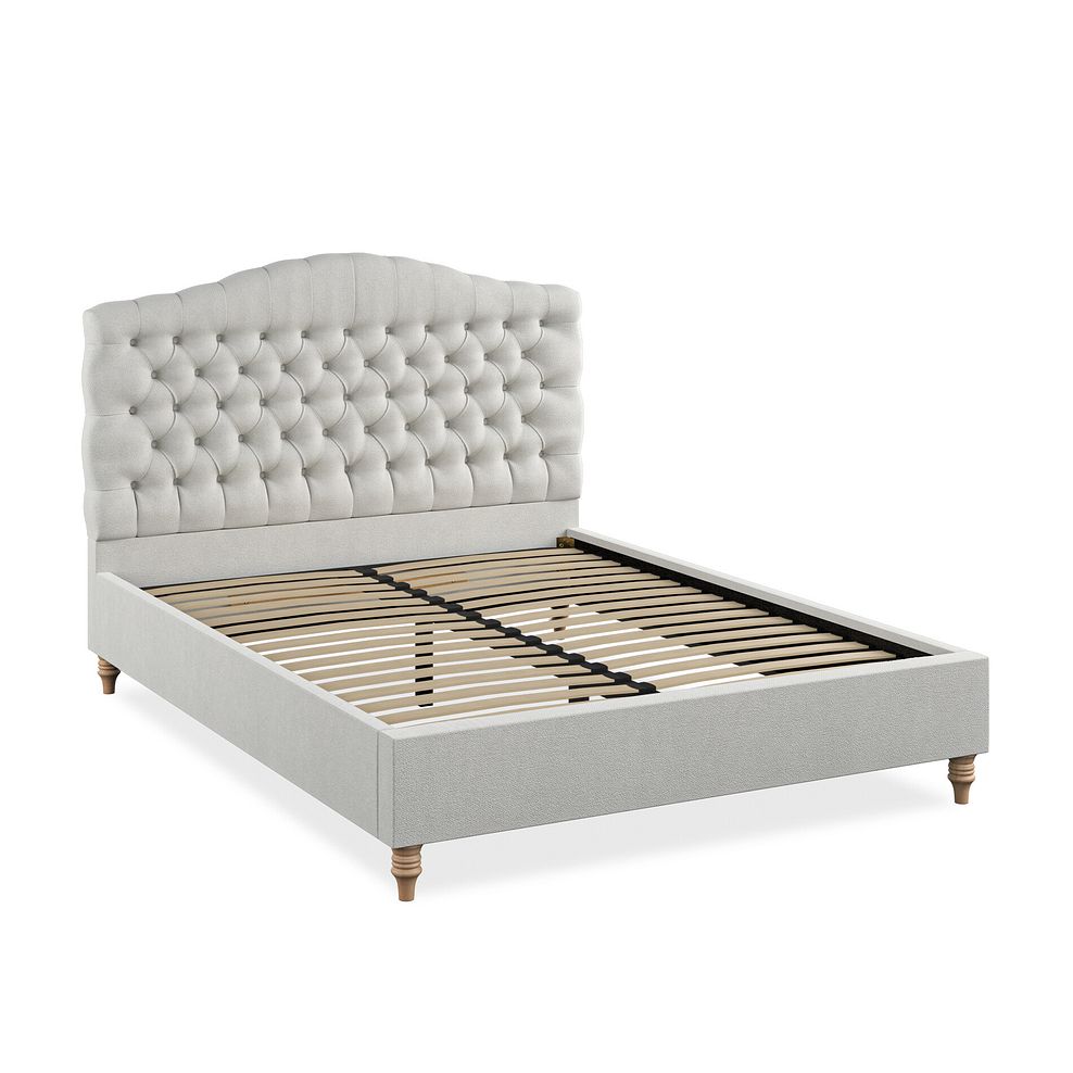 Kendal King-Size Bed in Venice Fabric - Silver 2