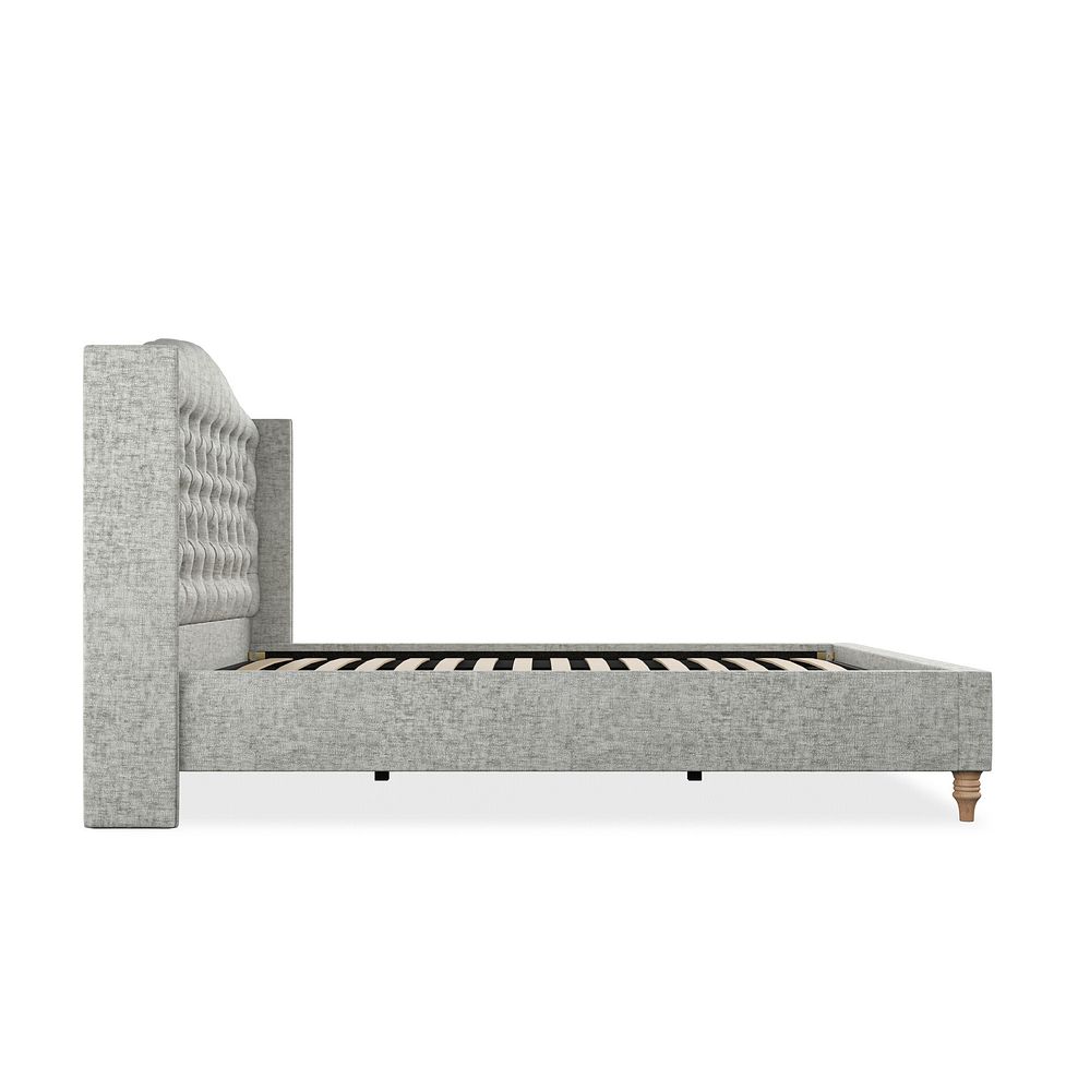 Kendal King-Size Bed with Winged Headboard in Brooklyn Fabric - Fallow Grey 4