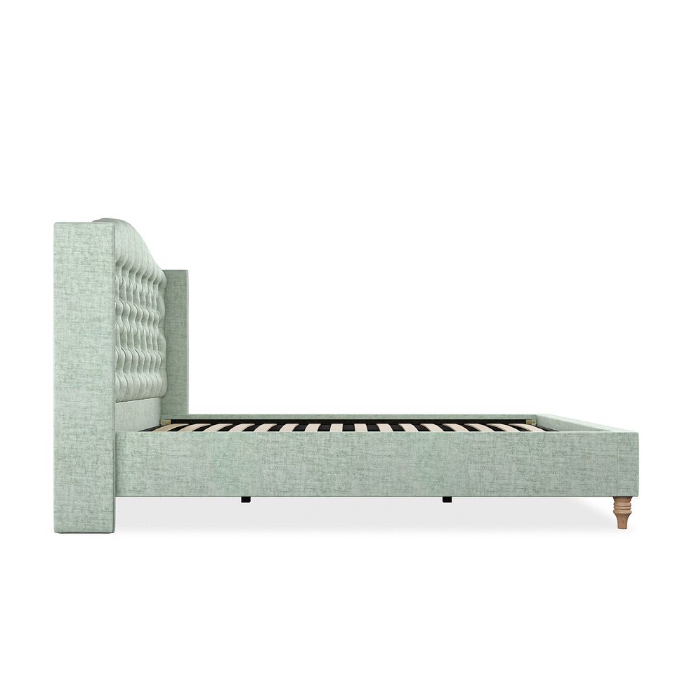 Kendal King-Size Bed with Winged Headboard in Brooklyn Fabric - Glacier 4