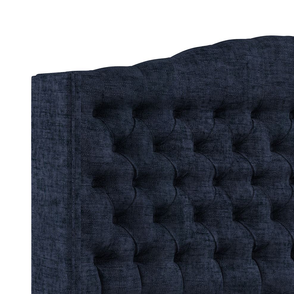Kendal King-Size Bed with Winged Headboard in Brooklyn Fabric - Hummingbird Blue 5