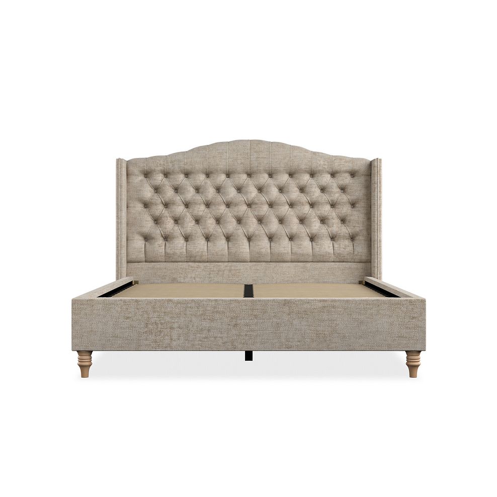 Kendal King-Size Bed with Winged Headboard in Brooklyn Fabric - Quill Grey 3