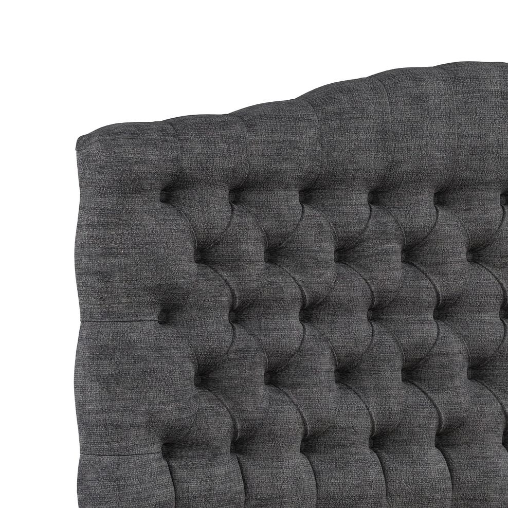 Kendal King-Size Divan Bed in Brooklyn Fabric - Asteroid Grey 5