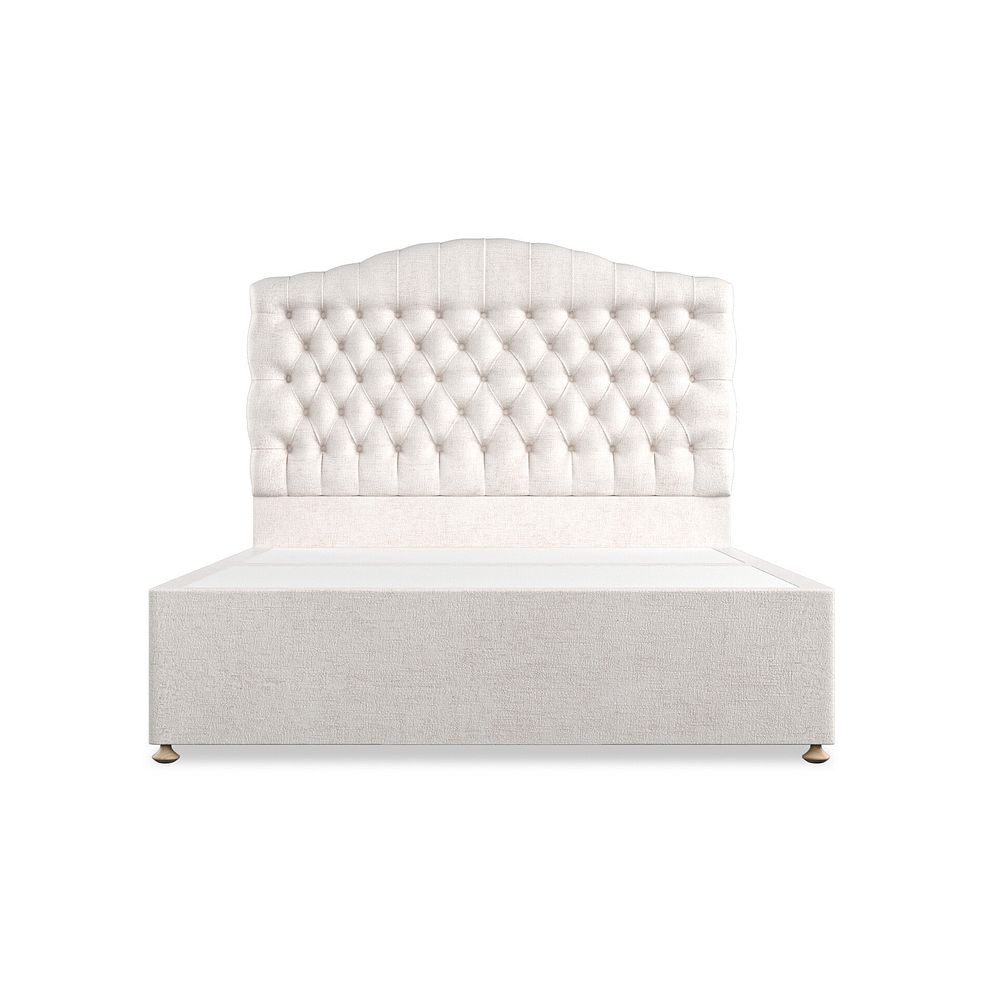 Kendal King-Size Divan Bed in Brooklyn Fabric - Lace White 3