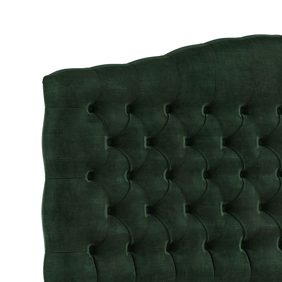 Kendal King-Size Divan Bed in Heritage Velvet - Bottle Green 5