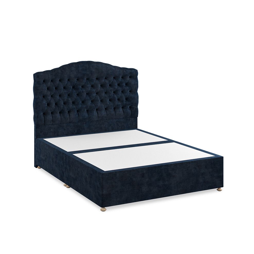 Kendal King-Size Divan Bed in Heritage Velvet - Royal Blue 2