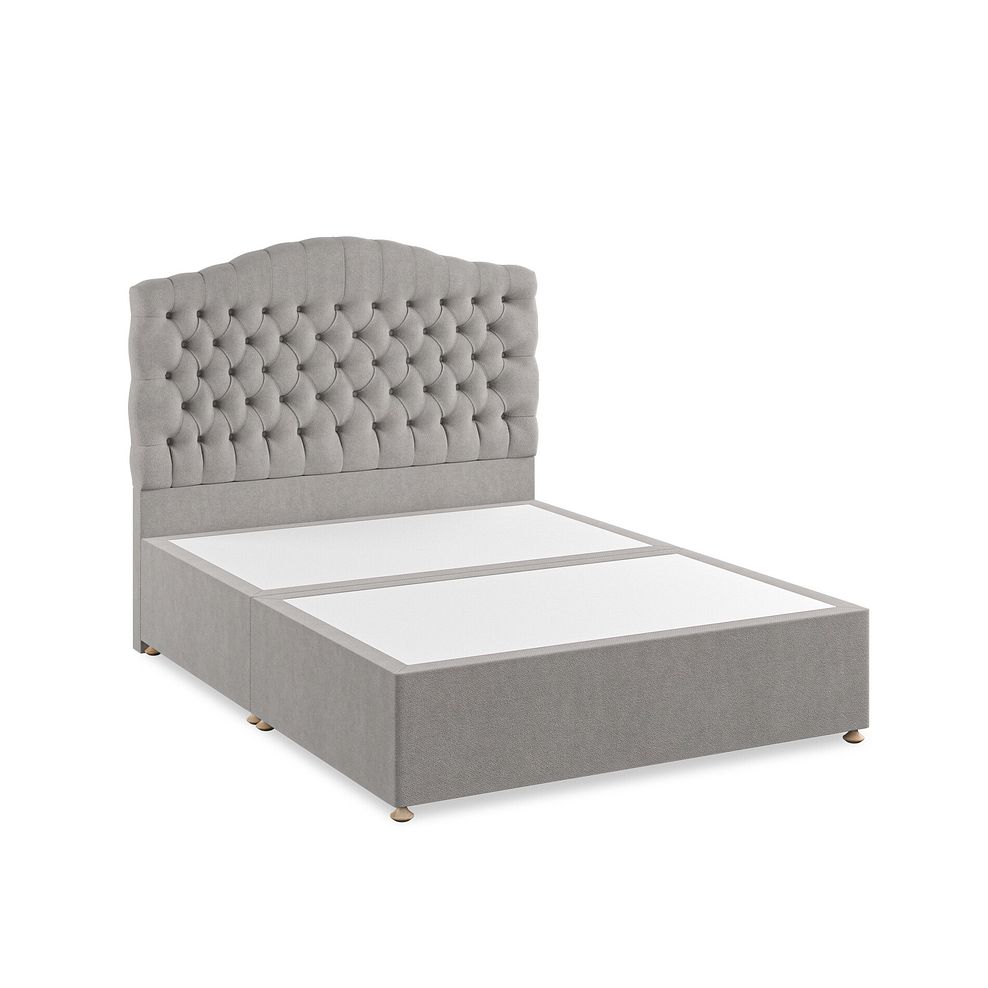 Kendal King-Size Divan Bed in Venice Fabric - Grey 2