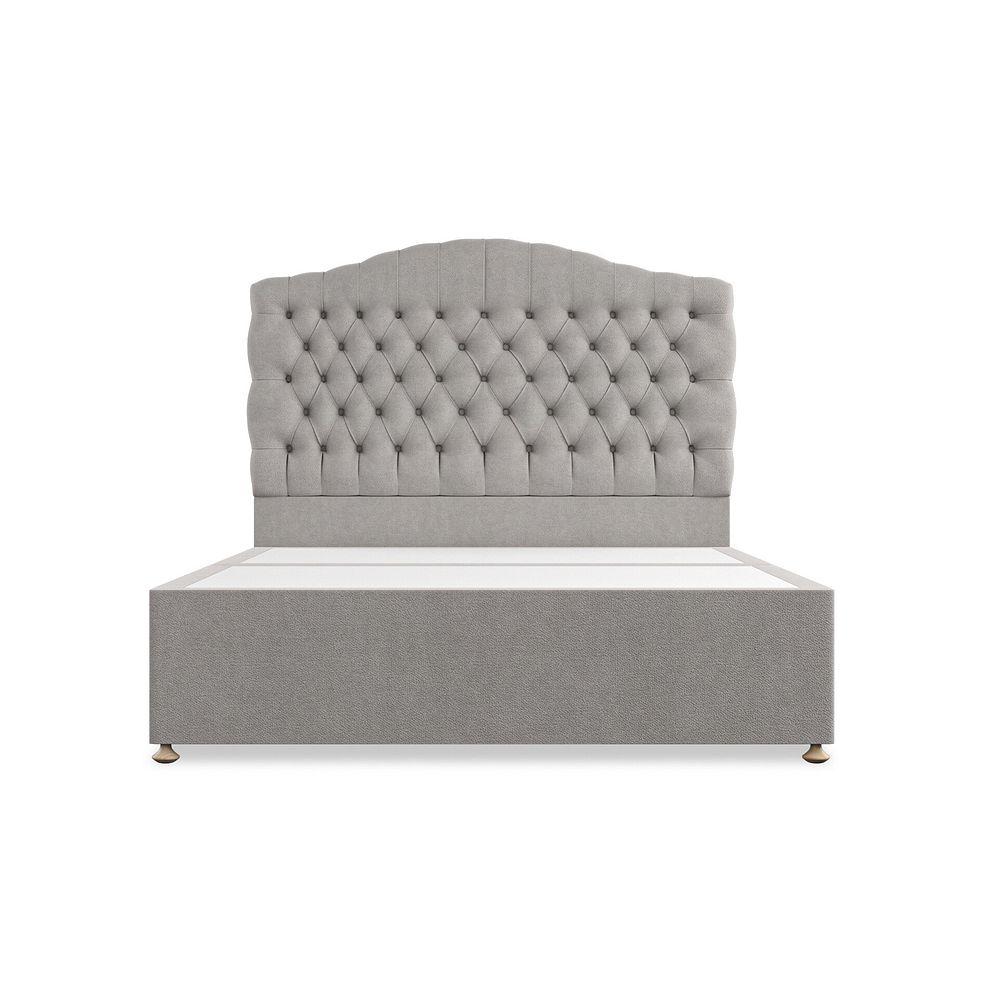 Kendal King-Size Divan Bed in Venice Fabric - Grey 3
