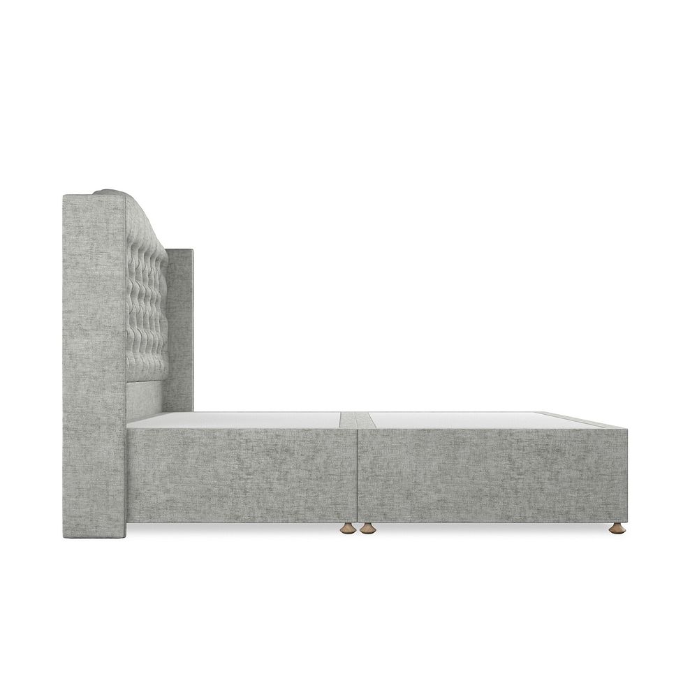 Kendal King-Size Divan Bed with Winged Headboard in Brooklyn Fabric - Fallow Grey 4