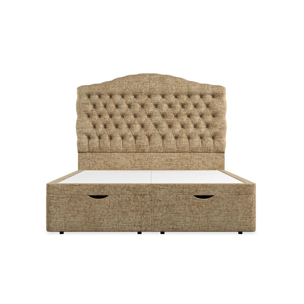 Kendal King-Size Storage Ottoman Bed in Brooklyn Fabric - Saturn Mink 4