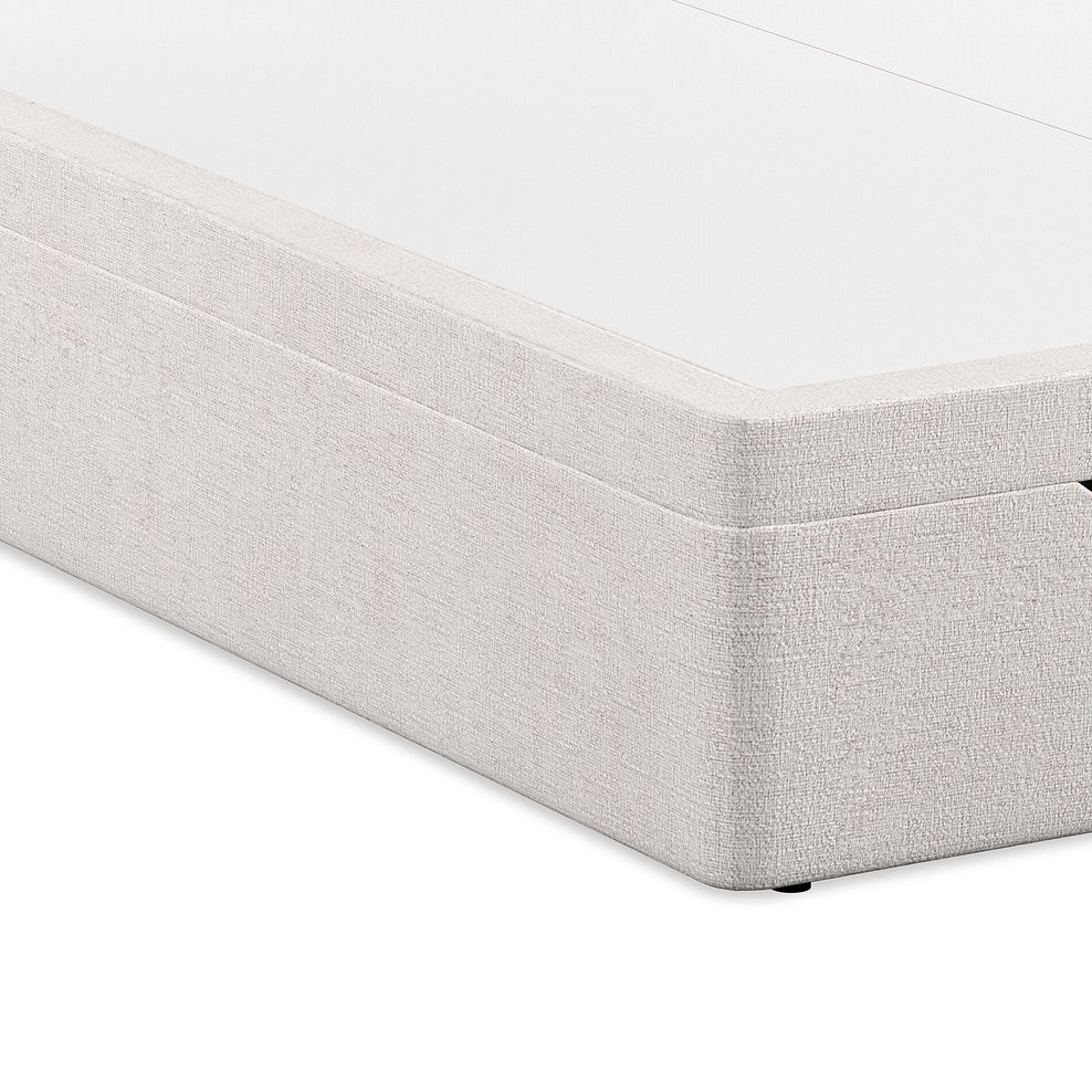 Kendal King-Size Storage Ottoman Bed with Winged Headboard in Brooklyn Fabric - Lace White 6