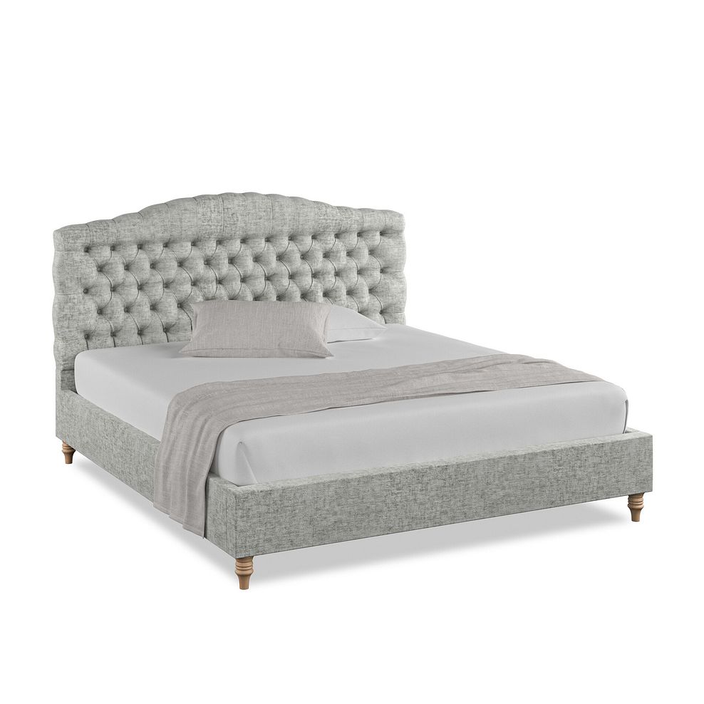 Kendal Super King-Size Bed in Brooklyn Fabric - Fallow Grey 1