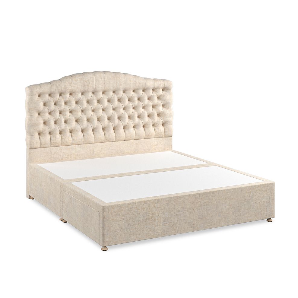 Kendal Super King-Size 2 Drawer Divan Bed in Brooklyn Fabric - Eggshell 2