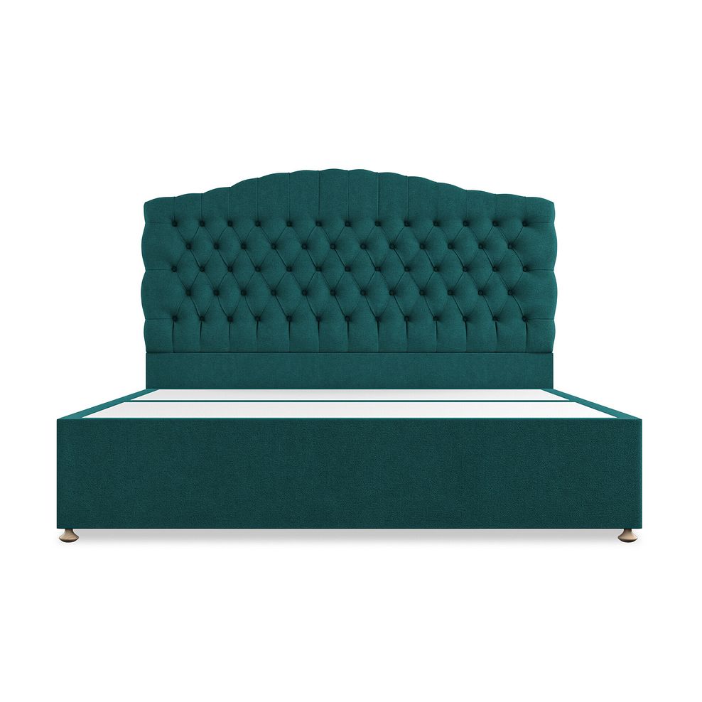 Kendal Super King-Size 2 Drawer Divan Bed in Venice Fabric - Teal 3