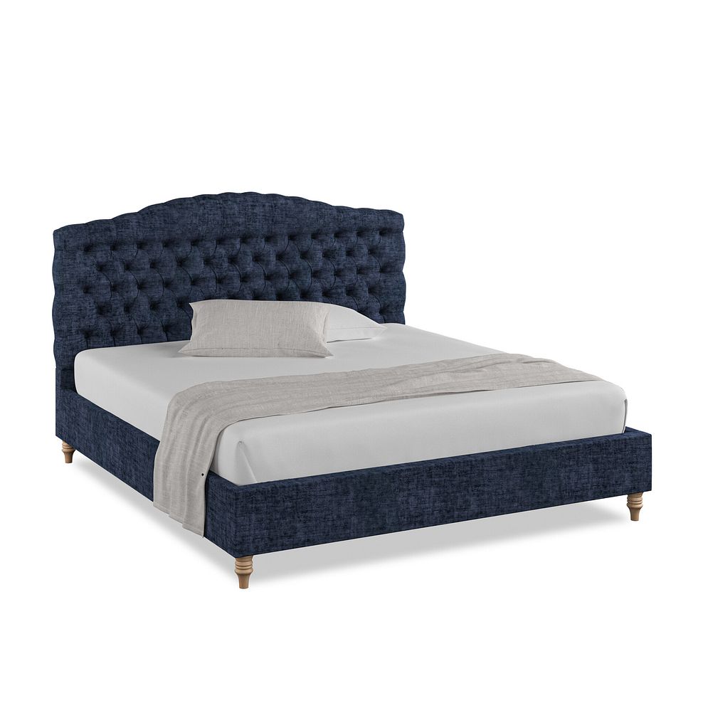 Kendal Super King-Size Bed in Brooklyn Fabric - Hummingbird Blue 1