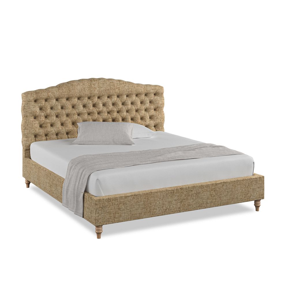 Kendal Super King-Size Bed in Brooklyn Fabric - Saturn Mink 1