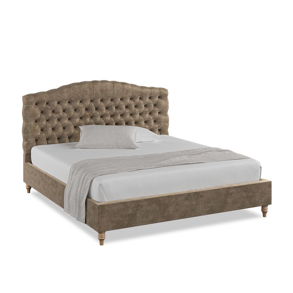 Kendal Super King-Size Bed in Heritage Velvet - Cedar 1