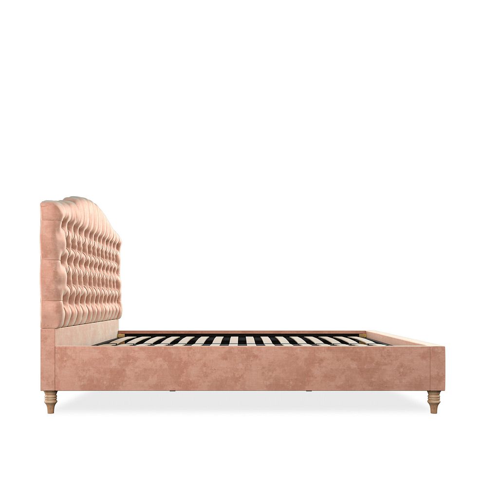 Kendal Super King-Size Bed in Heritage Velvet - Powder Pink 4