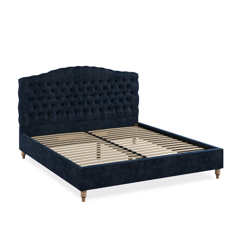 Kendal Super King-Size Bed in Heritage Velvet - Royal Blue 2
