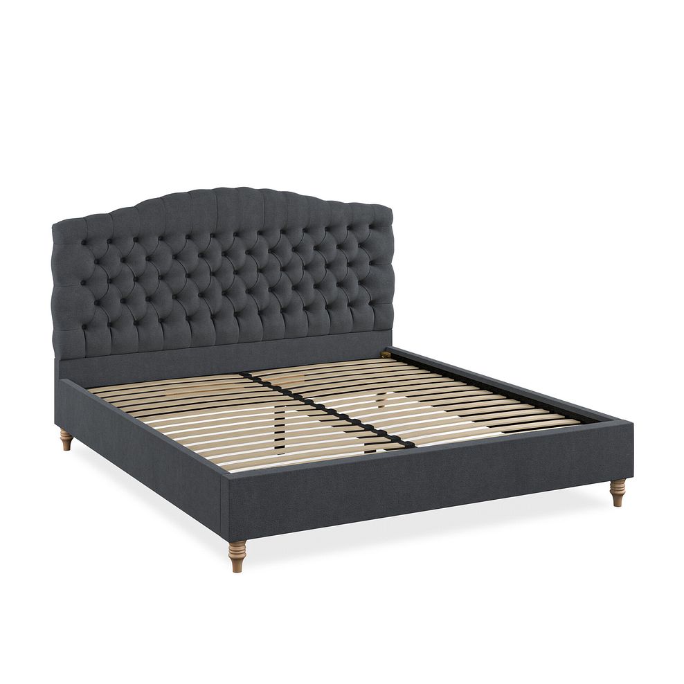 Kendal Super King-Size Bed in Venice Fabric - Anthracite 2