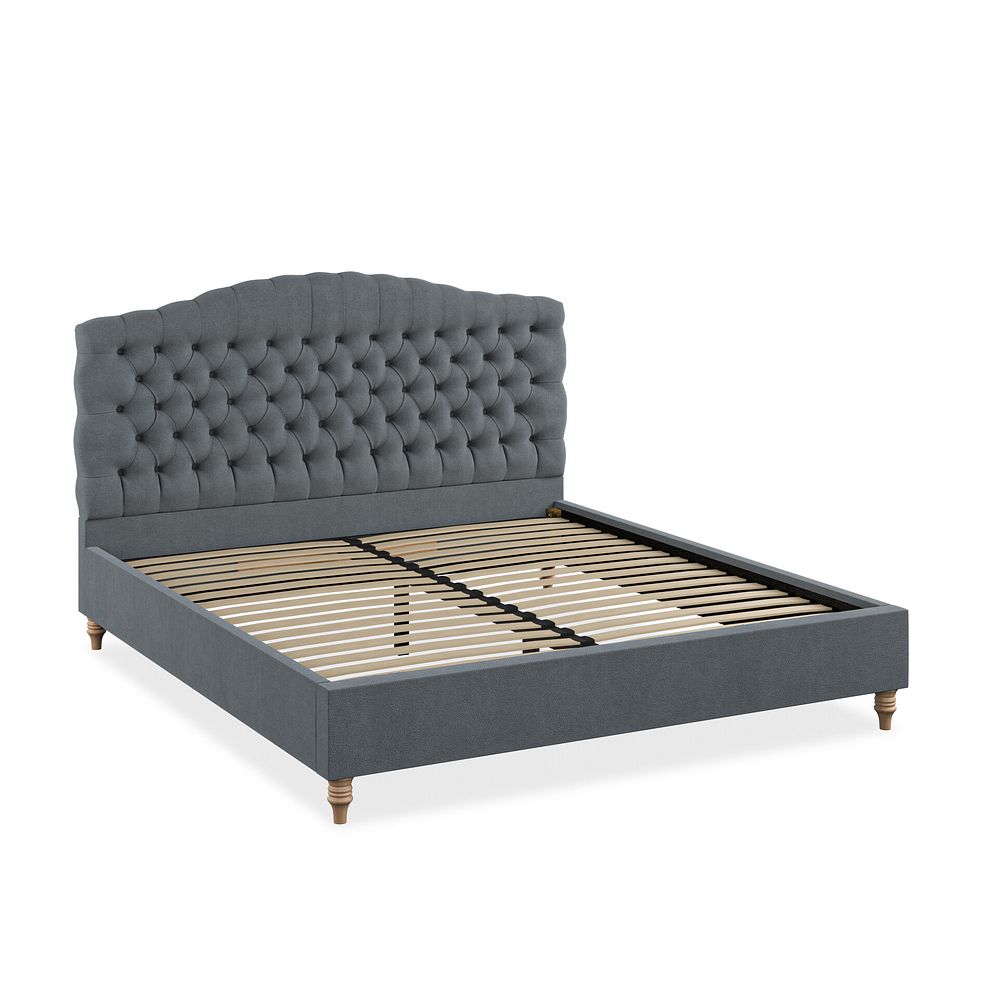Kendal Super King-Size Bed in Venice Fabric - Graphite 2