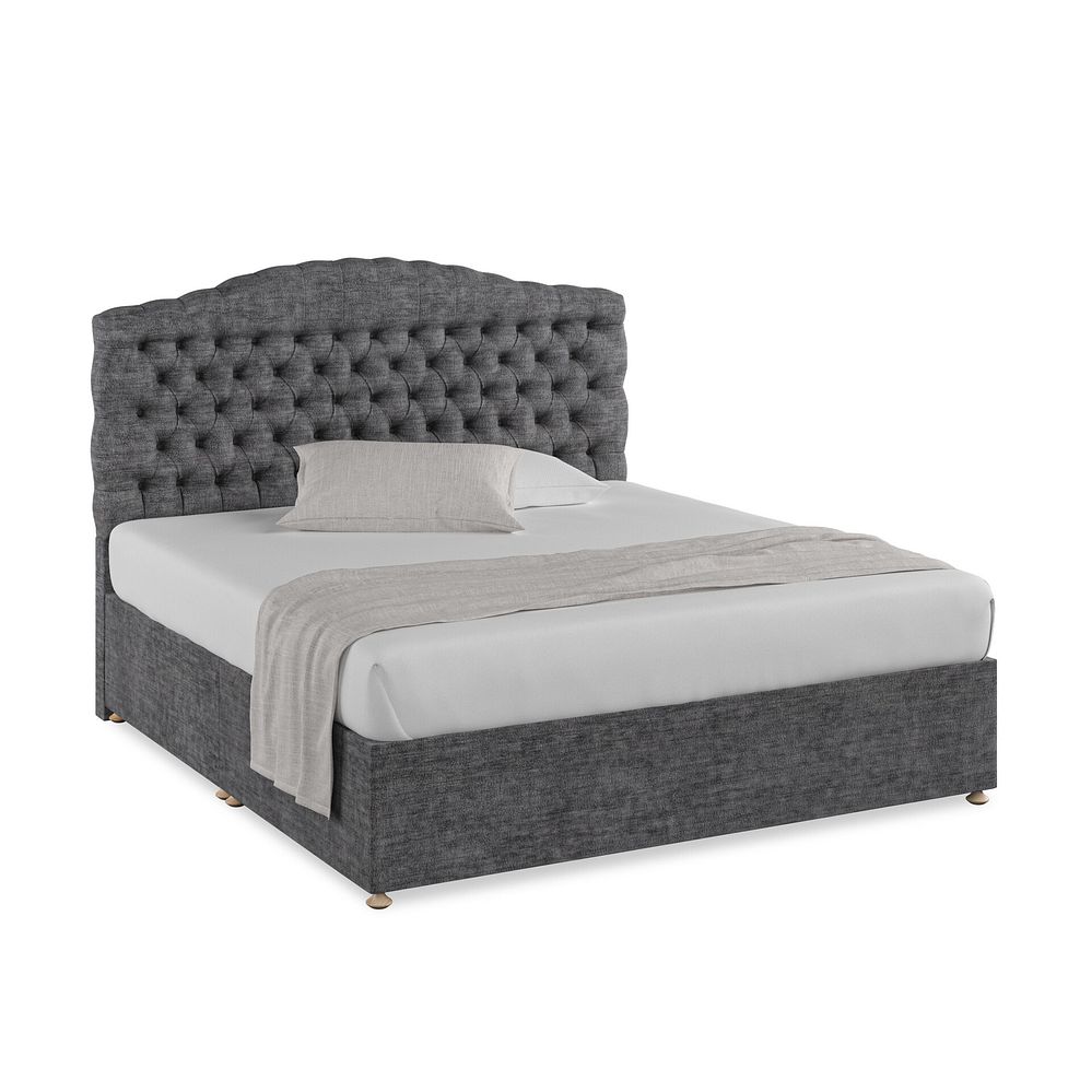 Kendal Super King-Size Divan Bed in Brooklyn Fabric - Asteroid Grey 1