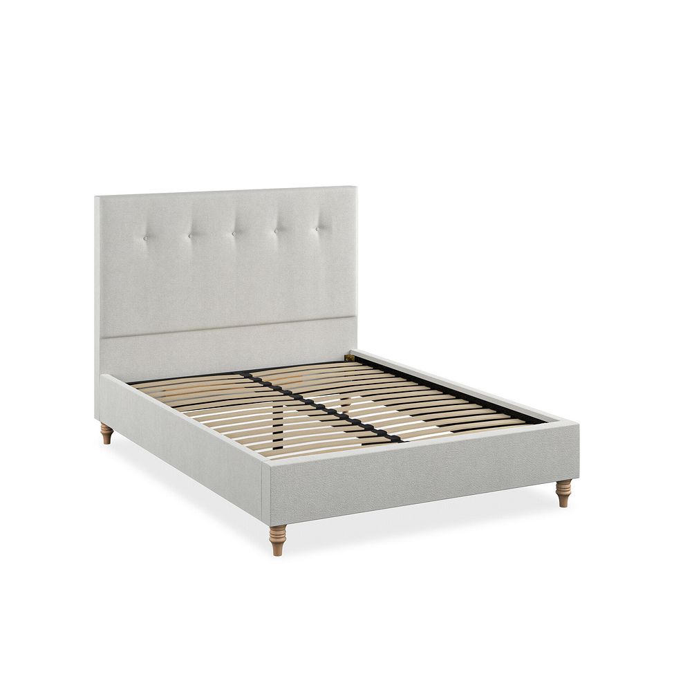 Kent Double Bed in Venice Fabric - Silver 2