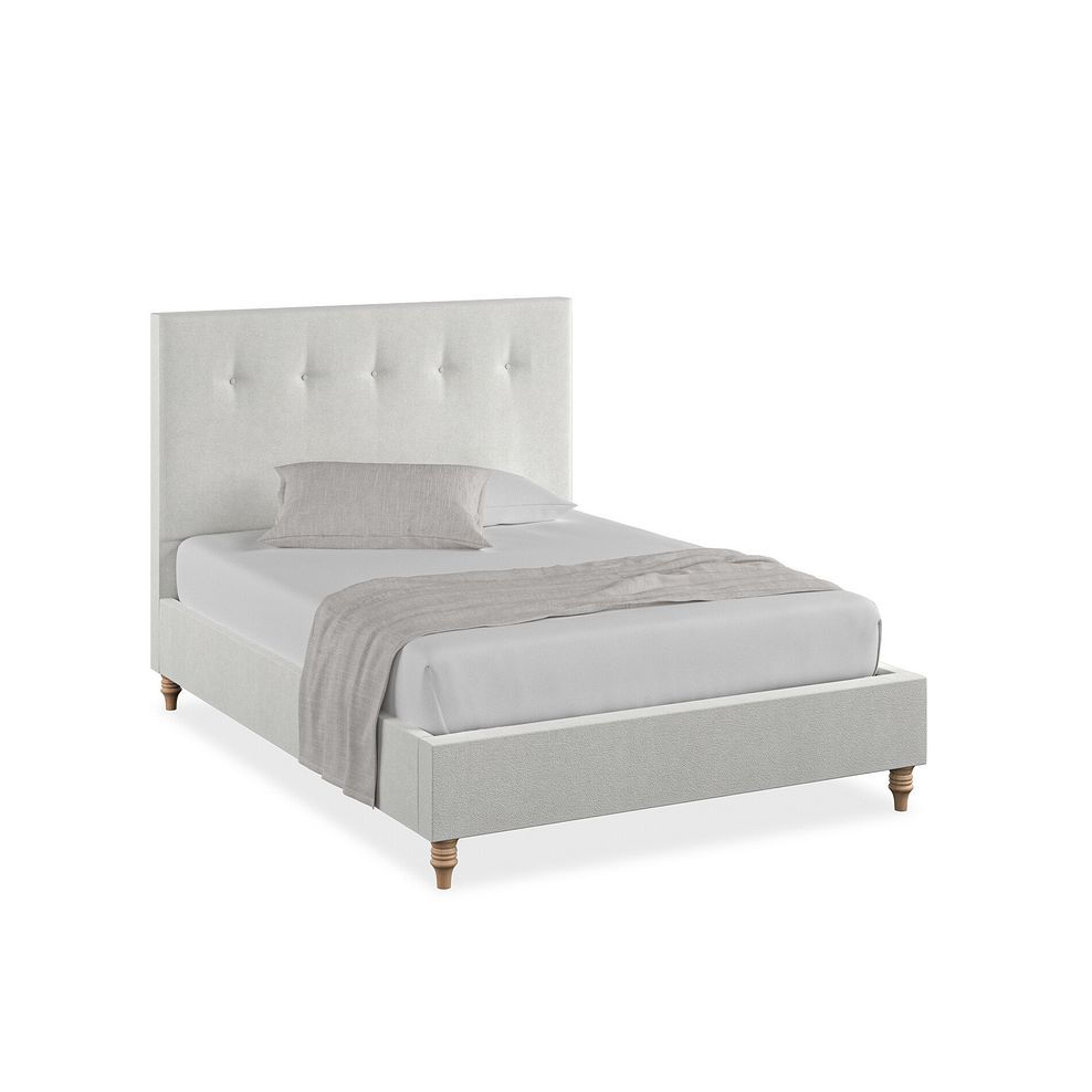 Kent Double Bed in Venice Fabric - Silver 1