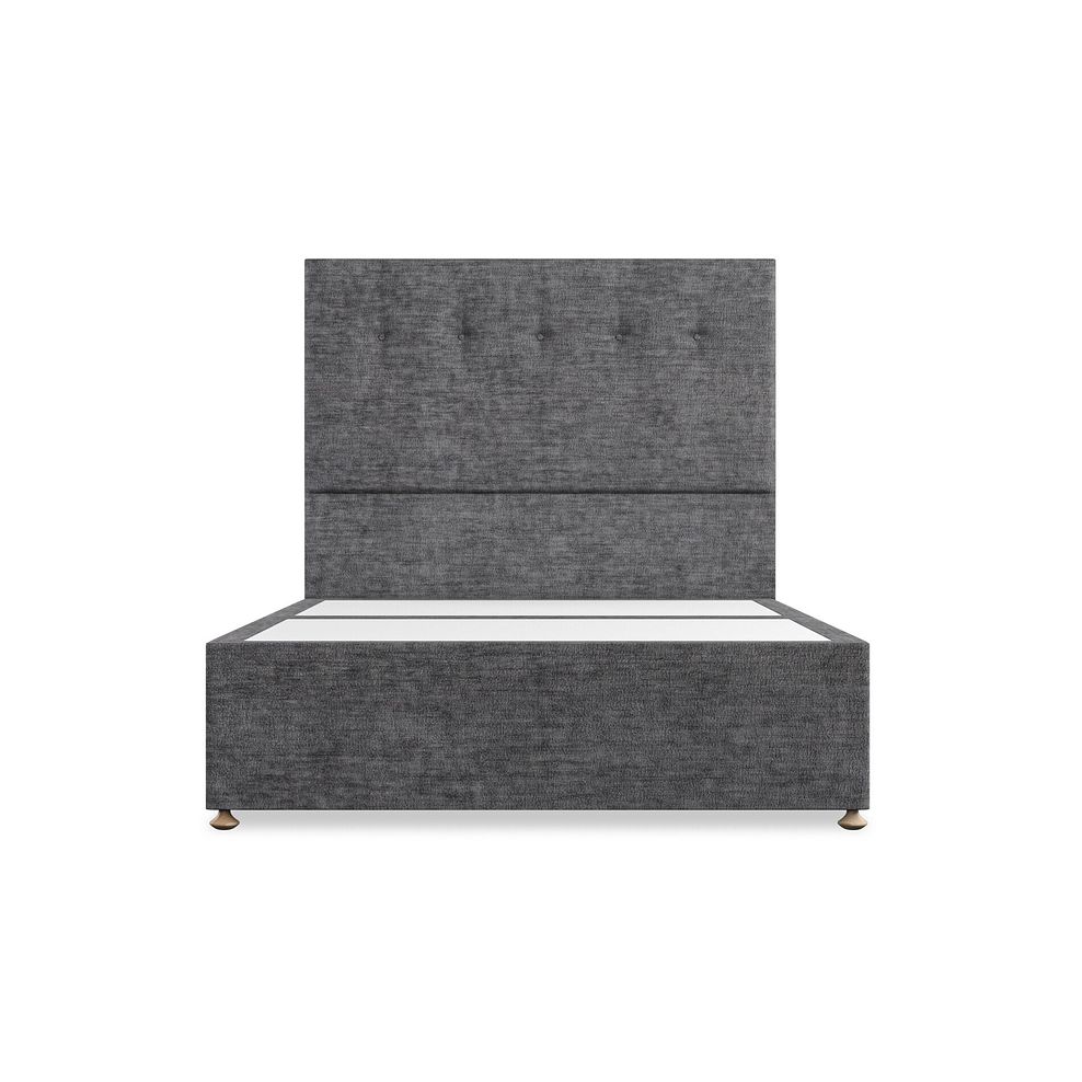 Kent Double Divan Bed in Brooklyn Fabric - Asteroid Grey 3