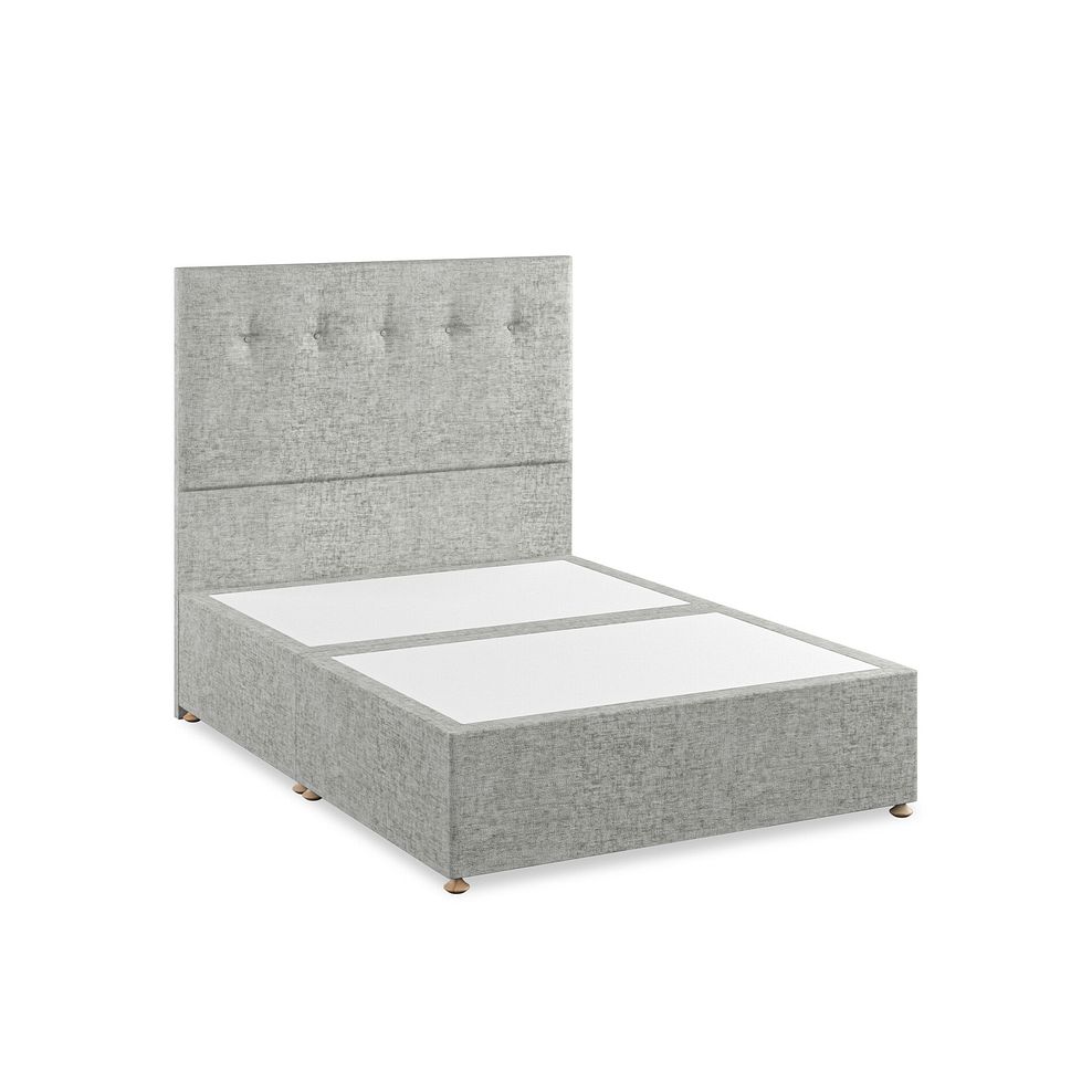 Kent Double Divan Bed in Brooklyn Fabric - Fallow Grey 2